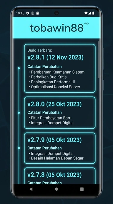 Tampilan riwayat versi tobawin88